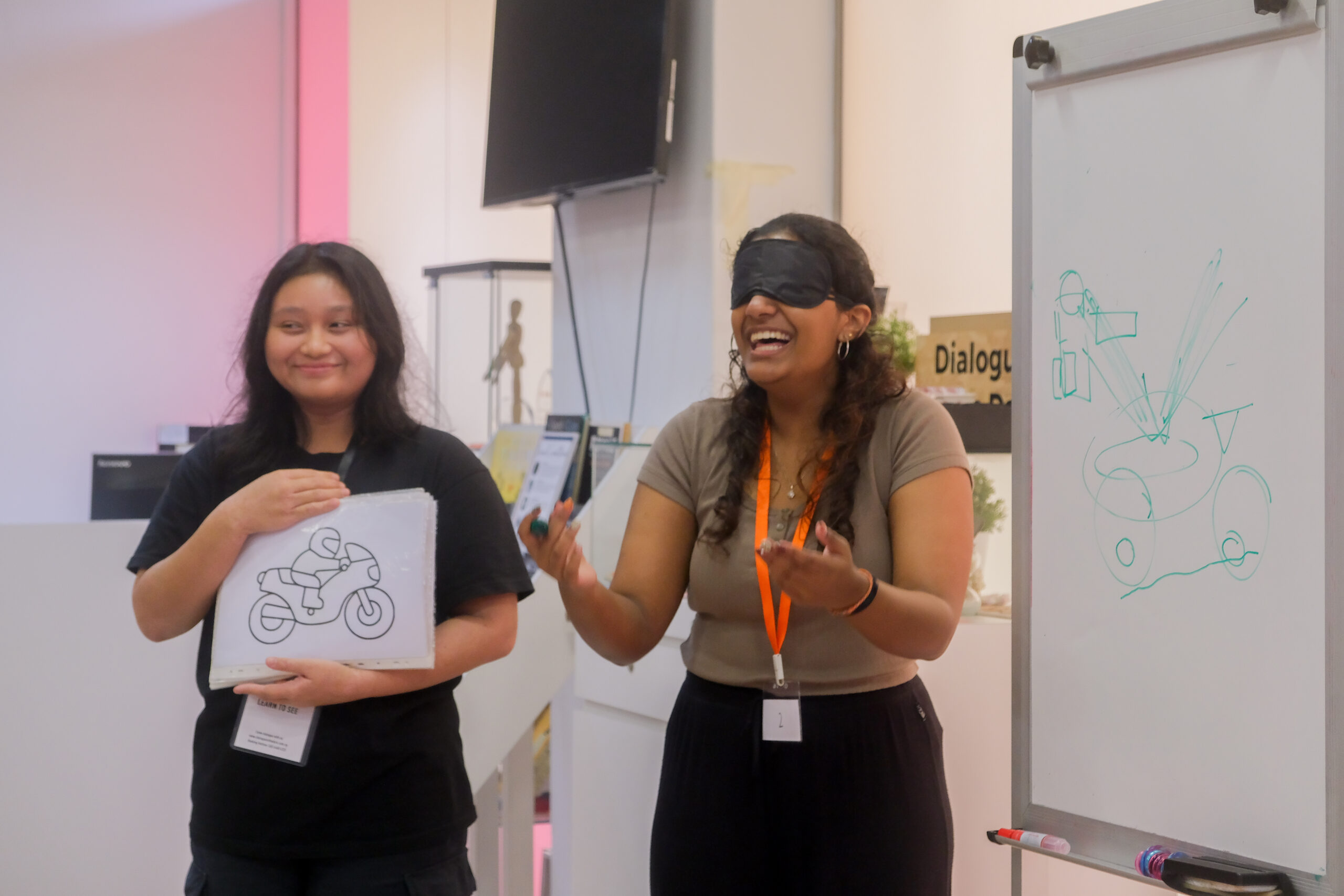 Helixians engaging in activities at DiD