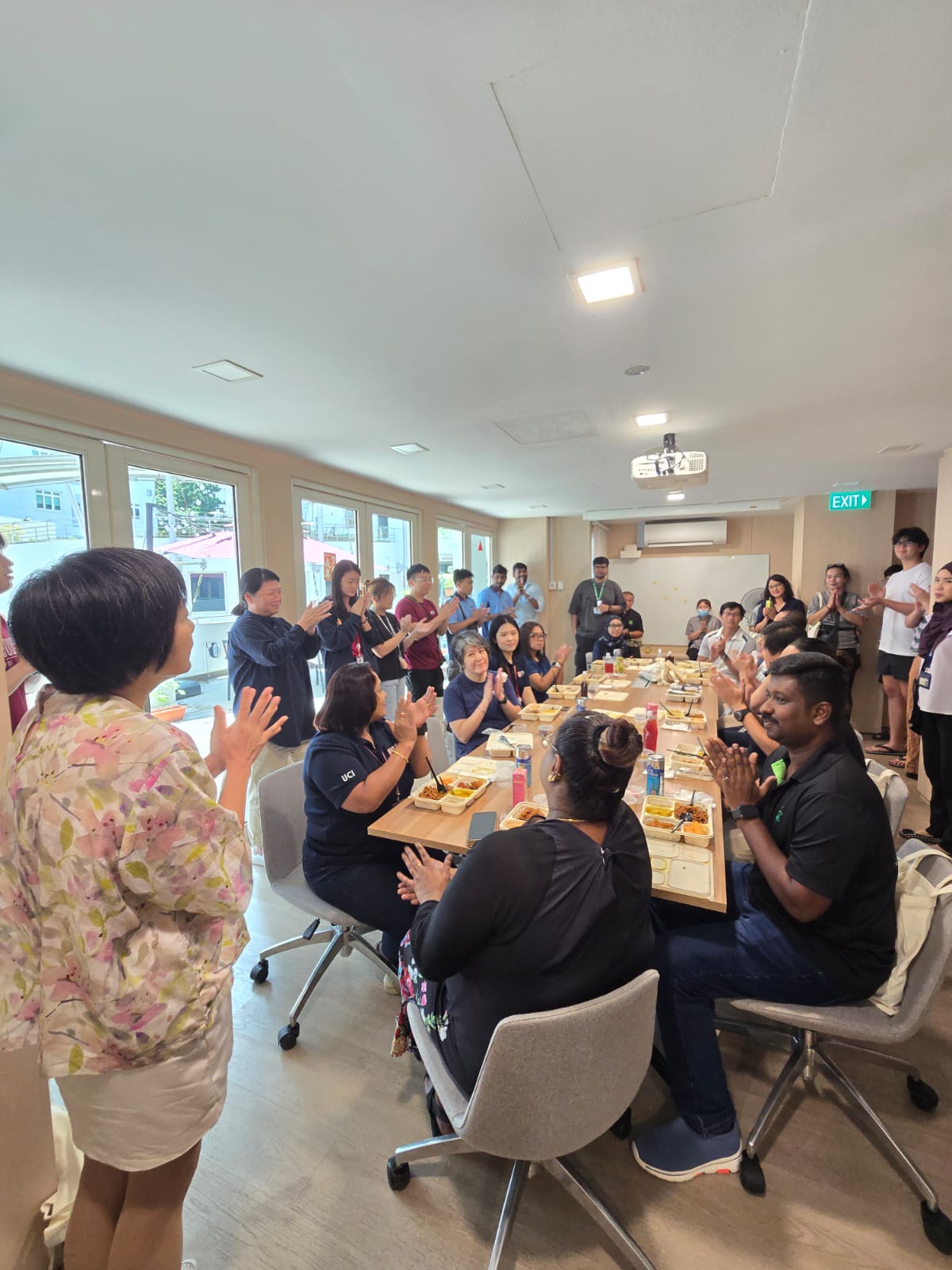 Helix House Master thanking all the staff for their wonderful hard work, keeping Helix House a wonderful place for our residents.