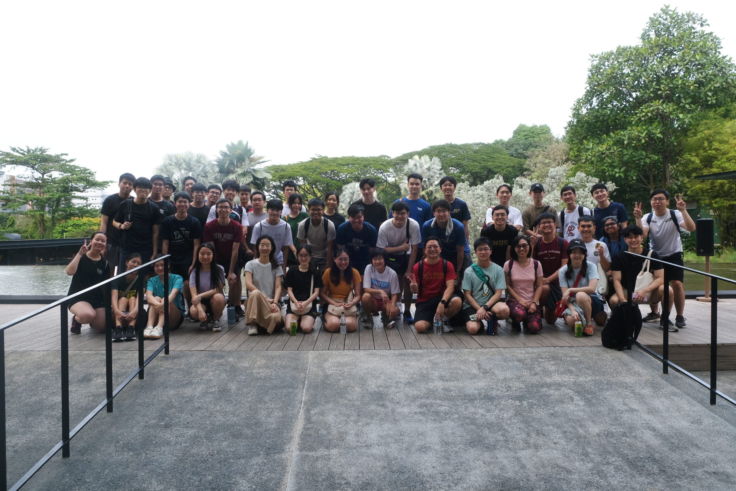 Helixians preparing their hiking journey