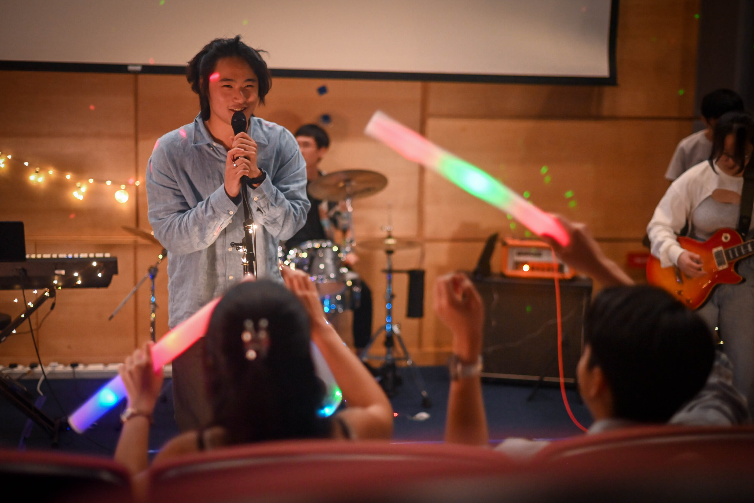 Helix Band members performing an item